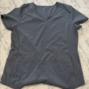 Women's Gray Short Sleeve Top